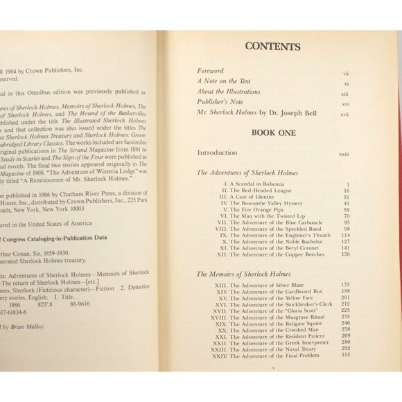 The Illustrated Sherlock Holmes Treasury by Sir Arthur Conan Doyle, 1986 Mystery - Picture 4 of 10